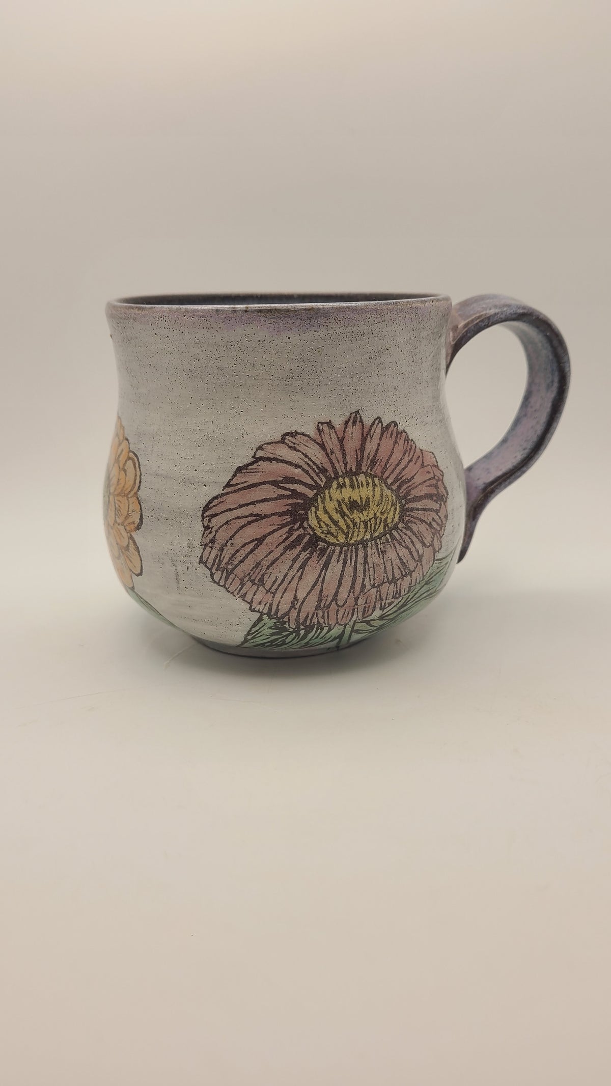 Flower Mug Zinnia Trio #1