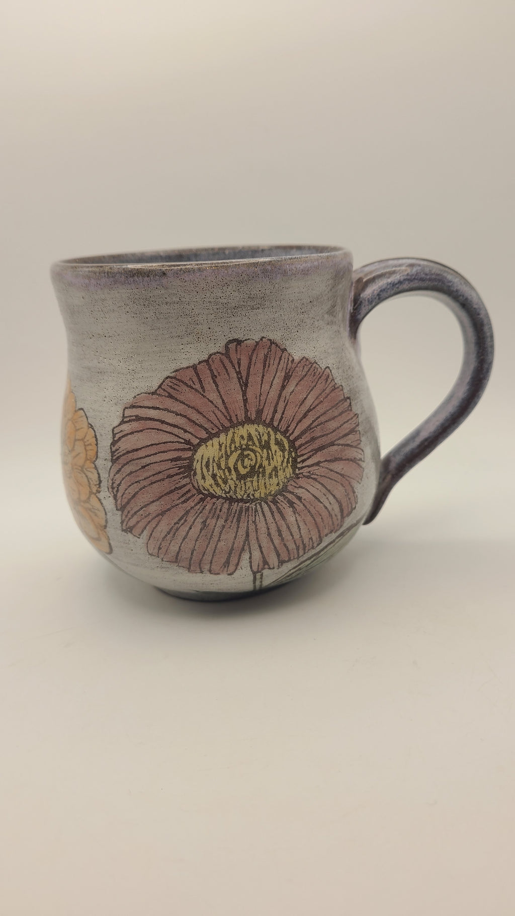 Flower Mug Zinnias Trio #2