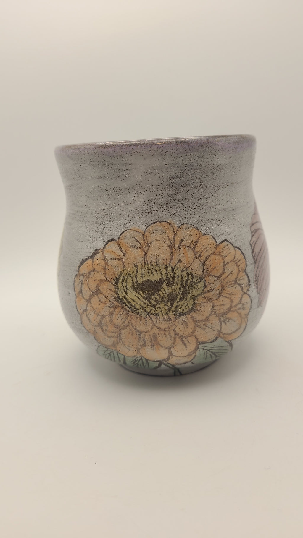 Flower Mug Zinnias Trio #2
