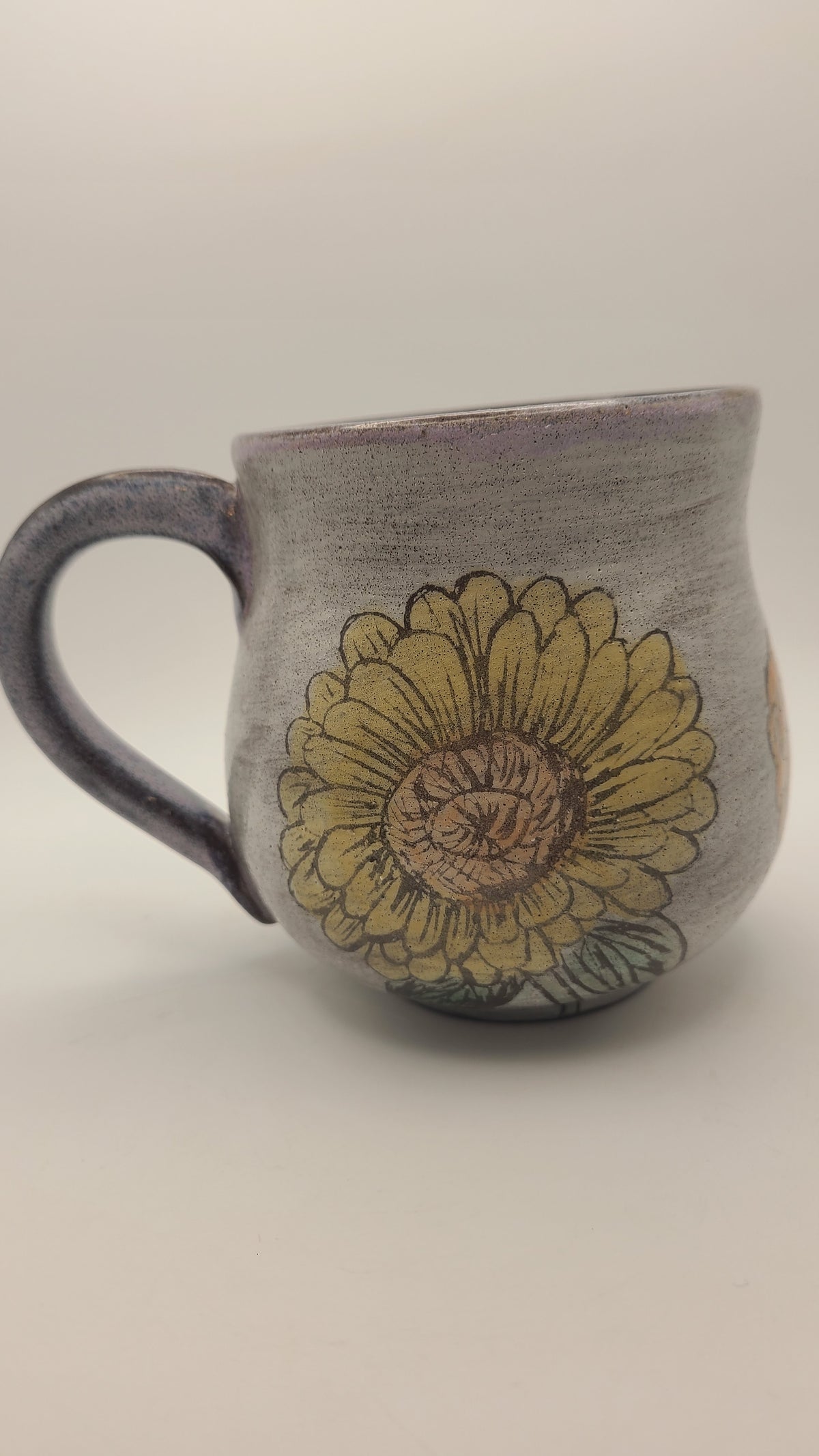 Flower Mug Zinnias Trio #2