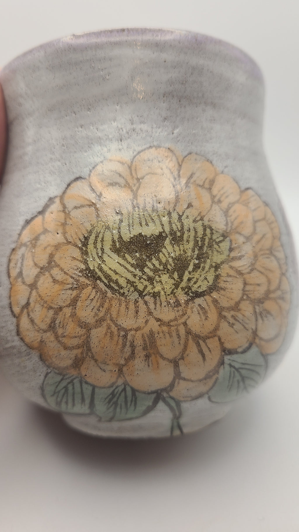 Flower Mug Zinnias Trio #2